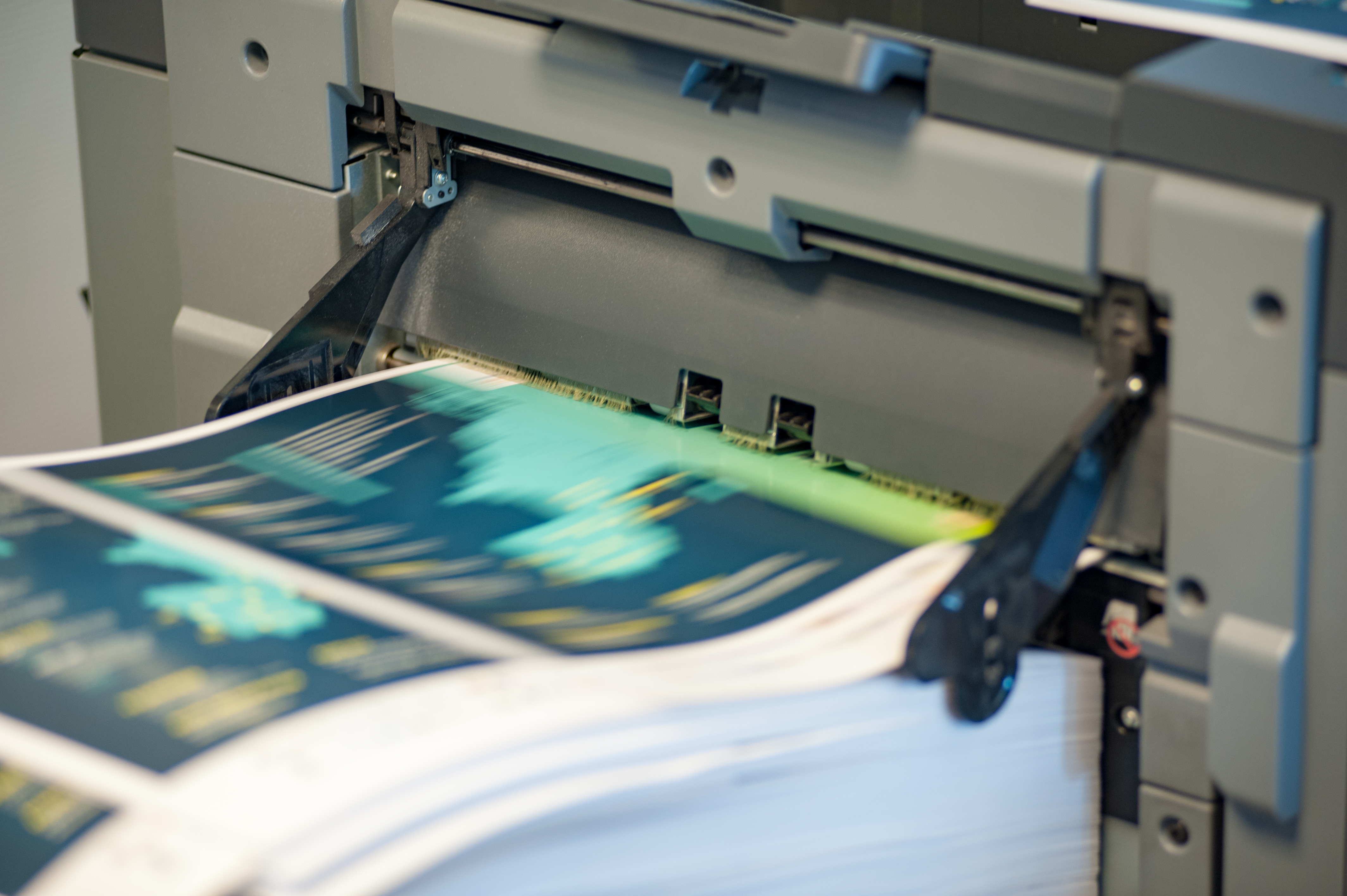 Presse industrielle en production
